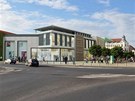 Vizualizace nové nákupní galerie, která by v České Lípě měla nahradit Obchodní Vizualizace nové nákupní galerie, která by v České Lípě měla nahradit Obchodní