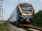 Na zkušebním okruhu ve Velimi se představil nový vlak Leo Express. (24. května Na zkušebním okruhu ve Velimi se představil nový vlak Leo Express. (24. května