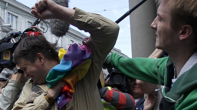 Policie v Moskv� v ned�li zasahovala proti demonstrant�m, kte�í se sna�ili...