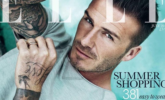 David Beckham na obálce magazínu Elle (červenec 2012) David Beckham na obálce magazínu Elle (červenec 2012)