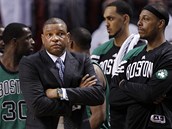 Doc Rivers, trenér Bostonu Celtics, a jeho muži jsou roztrpčení ze závěru Doc Rivers, trenér Bostonu Celtics, a jeho muži jsou roztrpčení ze závěru