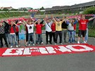 Fanou�ci Brna se se�li u trosek fotbalov�ho stadionu Zbrojovky, kdy� slavili