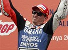 Velkou cenu Katal�nska ovl�dl ve t��d� Moto GP �pan�lsk� jezdec Jorge Lorenzo.