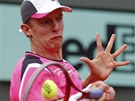 SNAHA. Jihoafri�an Kevin Anderson v souboji t�et�ho kola Roland garros s