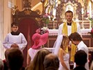 Re�is�r Zden�k Tro�ka ve �tvrtek 7. �ervna nat��el v�obecn�m kostele