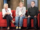 Marie Poledňáková, Lukáš Pavlásek a Giuseppe Maiello v Show Jana Krause Marie Poledňáková, Lukáš Pavlásek a Giuseppe Maiello v Show Jana Krause