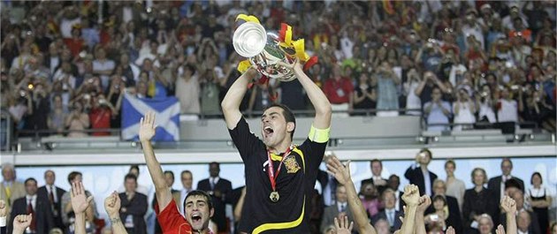 �pan�lská radost ze zisku titulu ME v roce 2008.