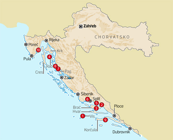 Skryt� poklady Chorvatska