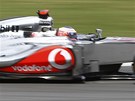 Jenson Button na trati Velk� ceny Kanady.