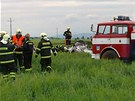 V Čeradicích na Lounsku se zřítil proudový letoun (10. června) V Čeradicích na Lounsku se zřítil proudový letoun (10. června)