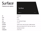 Microsoft� tablet Surface