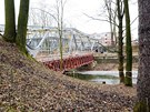 L�vka p�es Labe v Hradci Kr�lov� u zimn�ho stadionu.