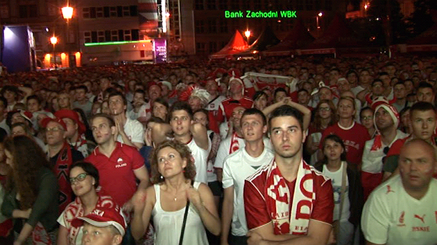 Smutek polských fanoušků Smutek polských fanoušků