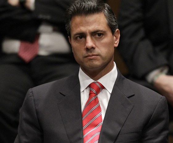 Prezidentsk� kandid�t Revolu�n� institucion�ln� strany (PRI) Enrique Pena