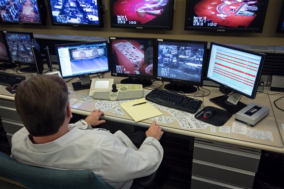 Dohledové centrum (Surveillance Center) v kasínu Aria, Las Vegas Dohledové centrum (Surveillance Center) v kasínu Aria, Las Vegas