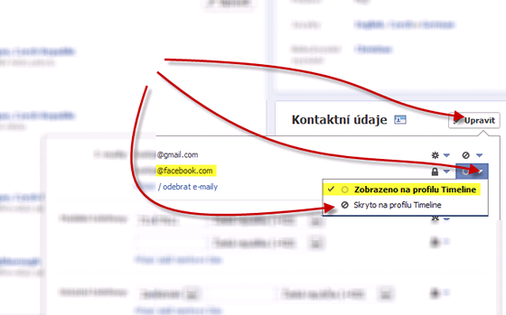 Jak "spravit" zobrazen� e-mailov� adresy