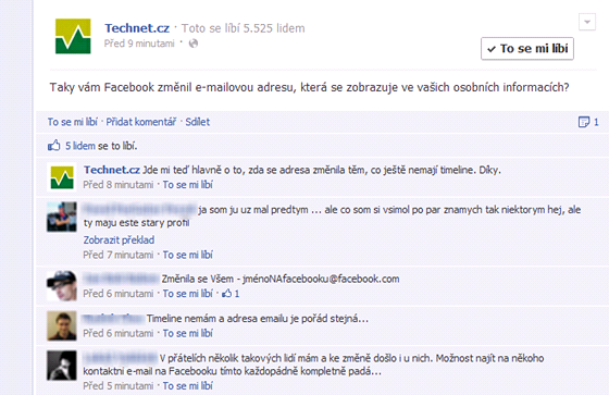 Ohlasy u�ivatel� na zm�nu jsou sp�e p�ekvapen� a rozhodn� negativn�