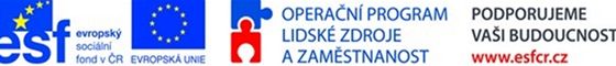logo Operační program lidské zdroje a zaměstnanost logo Operační program lidské zdroje a zaměstnanost
