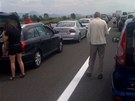 Zácpa na chorvatské dálnici A1 po tragické nehod� �eského autobusu (23. �ervna...
