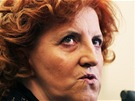 Vlasta Parkanov� ve Sn�movn� p�ed jedn�n�m mand�tov�ho a imunitn�ho v�boru,