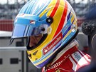 VYŘAZEN. Španělský pilot Fernando Alonso skončil v kvalifikaci na Velkou cenu VYŘAZEN. Španělský pilot Fernando Alonso skončil v kvalifikaci na Velkou cenu