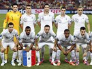 FRANCIE. Základní sestava p�ed �tvrtfinále Eura proti �pan�lsku.
