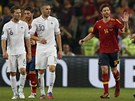HOTOVO. Fotbalist� �pan�lska si d�ky g�l�m Xabiho Alonsa poradili s Franci� a