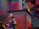 Madonna a jej� syn Rocco b�hem turn� MDNA (��m 2012)