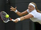 M�M. Petra Kvitov� se ve Wimbledonu probojovala u� do osmifin�le.