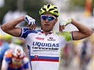 JAKO BY M�L K��DLA. Slovensk� cyklista Peter Sagan z t�mu Liquigas zv�t�zil v