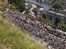 cyklistick� peloton ve 2. etap� Tour de France