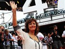 Oscarová herečka Susan Sarandonová na červeném koberci před uvedením filmu