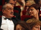 Susan Sarandonová a Karel Schwarzenberg při slavnostním zakončení karlovarského
