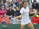 TO ZVL�DNU. Francesca Schiavoneov� v osmifin�le Wimbledonu.