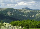 V�hled z Popadi k severu na Grofu (1 748 m)