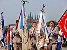 Za�al 15. v�esokolský slet (1. �ervence 2012, Praha).