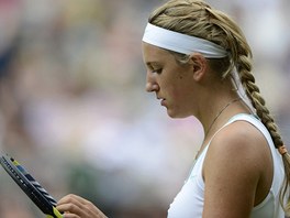 NEJDE TO. Victoria Azarenkov� v semifin�le Wimbledonu proti Seren� Williamsov�.