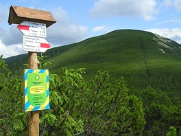 Sedlo mezi Popa�ou a Korytvinou (1 595 m � na sn�mku)