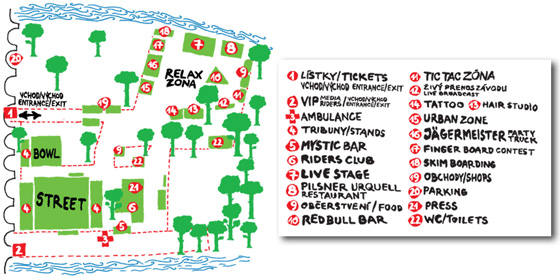 Mystic SK8 Cup 2012 - mapa are�lu na pra�sk� �tvanici