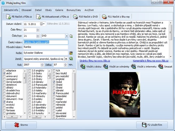 Seznam DVD Seznam DVD