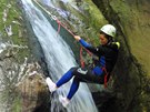 Canyoning u m�ste�ka Claut na severu It�lie