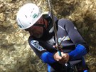 Canyoning za m�ste�kem Claut na severu It�lie