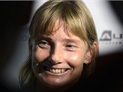 S ÚSMĚVEM. Štěpánka Hilgertová před odletem na olympijské hry v Londýně. S ÚSMĚVEM. Štěpánka Hilgertová před odletem na olympijské hry v Londýně.