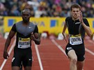 Churandy Martina a Christophe Lemaitre (vpravo) na m�tinku Diamantov� ligy v
