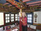 Světlana Nálepková na návštěvě u tibetské rodiny Světlana Nálepková na návštěvě u tibetské rodiny