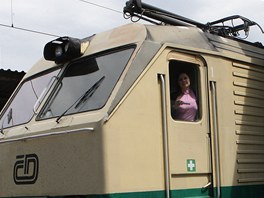 Mark�ta B�zkov� je jedinou �enou pracuj�c� u �esk�ch drah jako strojvedouc�.