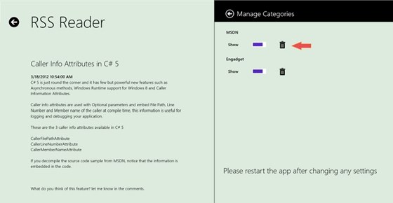 Do RSS čtečky Windows 8 Metro RSS Reader v Metro designu si snadno nastavíte Do RSS čtečky Windows 8 Metro RSS Reader v Metro designu si snadno nastavíte