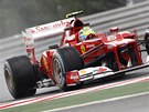 Felipe Massa  b�hem druh�ho tr�ninku na Velkou cenu Ma�arska.