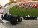 Závod veterán�. Bernhard Brägger �ídí sv�j v�z Alvis Speed 25 z roku 1936 b�hem...