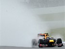 FORMULOV� OPAR. Mark Webber s vozem Red Bull ve druh�m tr�ninku Velk� ceny
